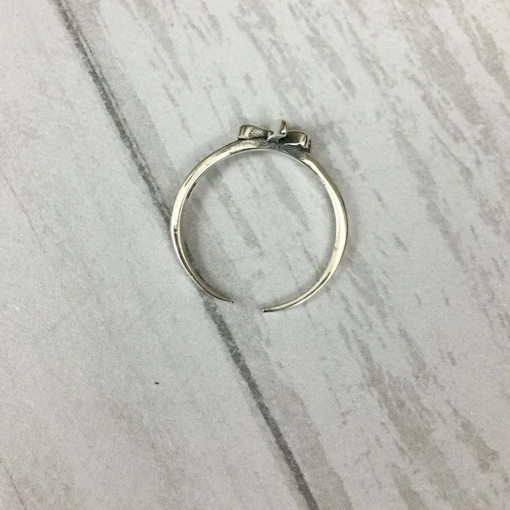 Dragonfly Sterling Silver Toe Ring Midi Ring - Picture 4 of 4